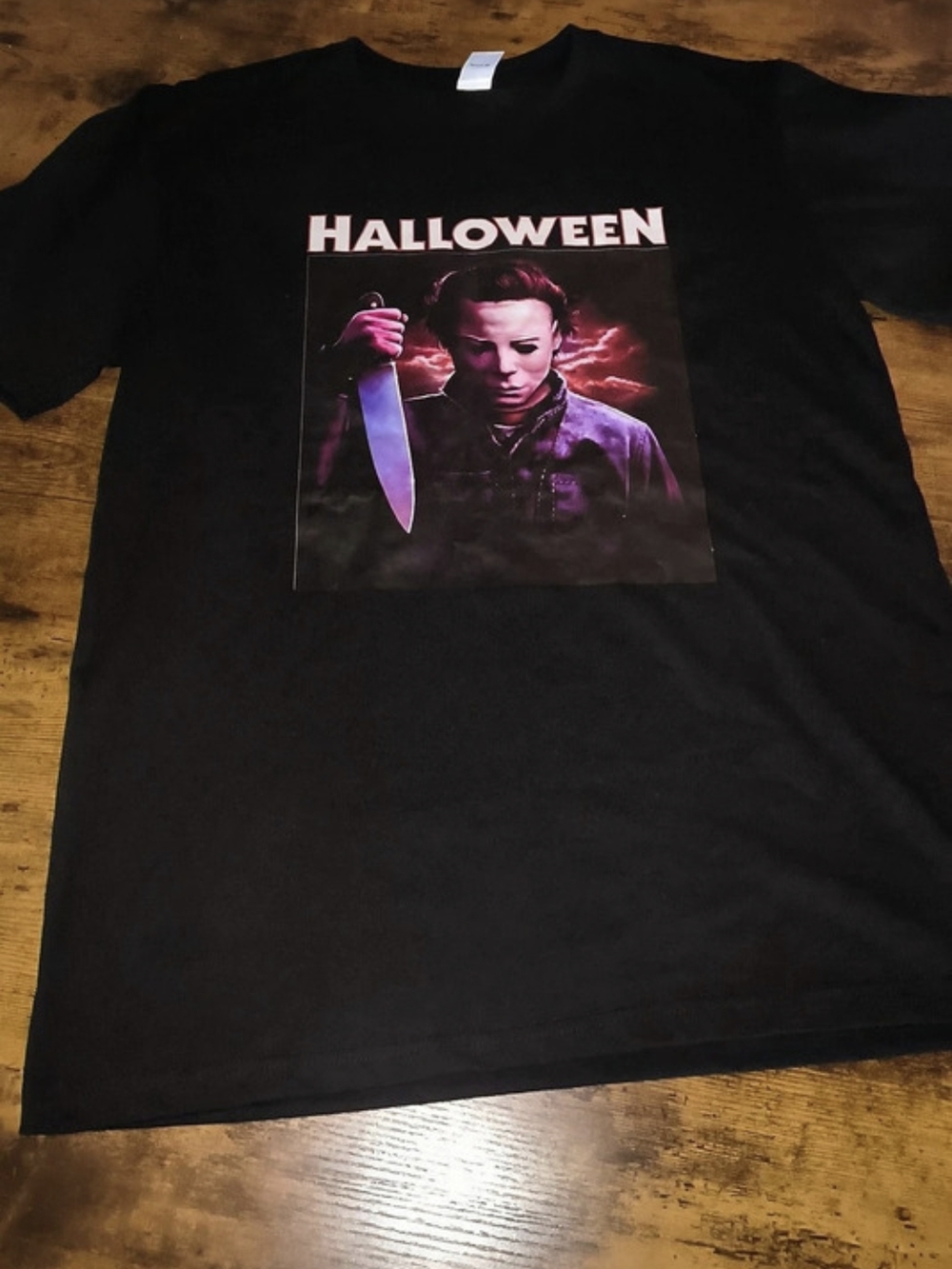 Halloween Graphic Short Sleeve Tee in Black